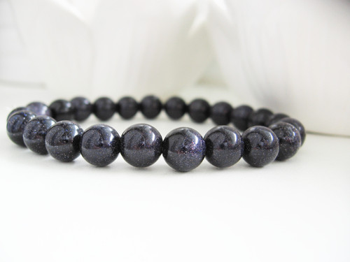Stardust unisex náramek • Blue Goldstone — foto 2