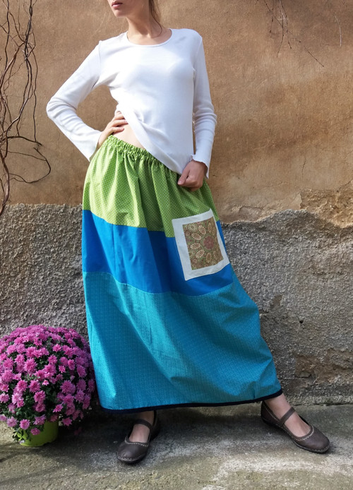 Tyrkysová Dlouhá S Mandalou — foto 3