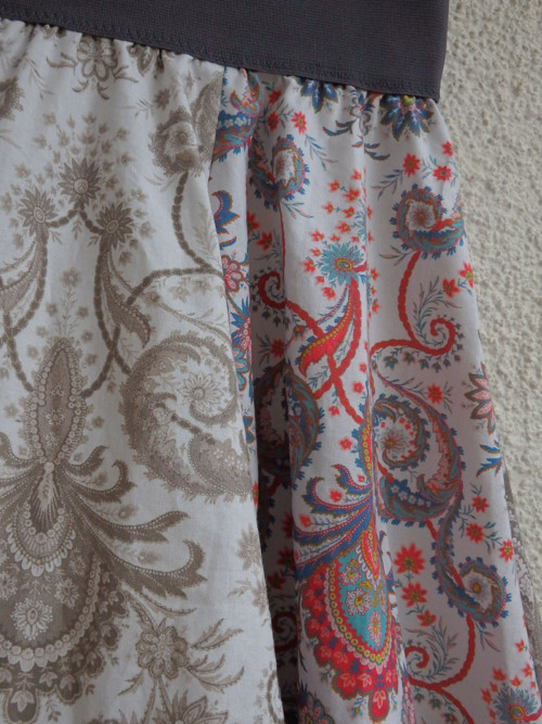 Tříbarevná sukně — foto 5