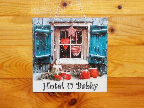 Obojstranná tabuľka Hotel U Babky — foto 2