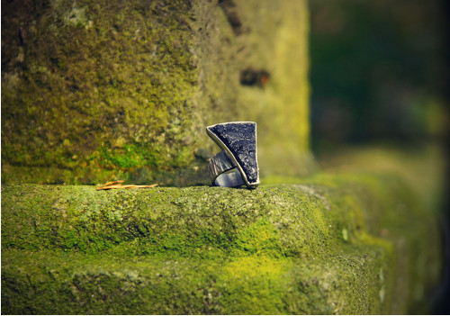 Nerezový prsten..." Black triangle " — foto 4