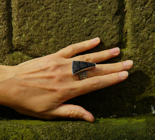 Nerezový prsten..." Black triangle " — foto 6