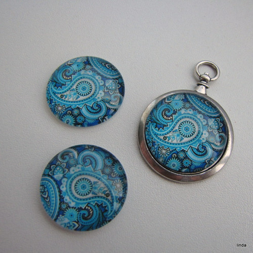 Kabošon * ornament * 12mm (25mm) * 2ks / bal — foto 3