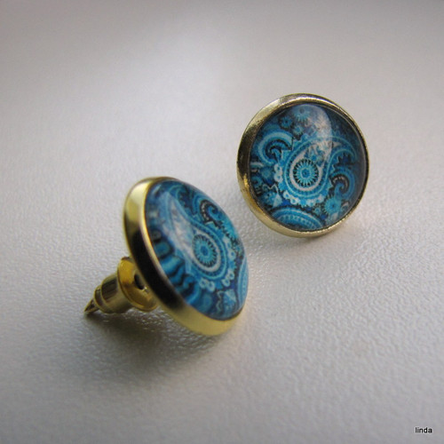 Kabošon * ornament * 12mm (25mm) * 2ks / bal — foto 6