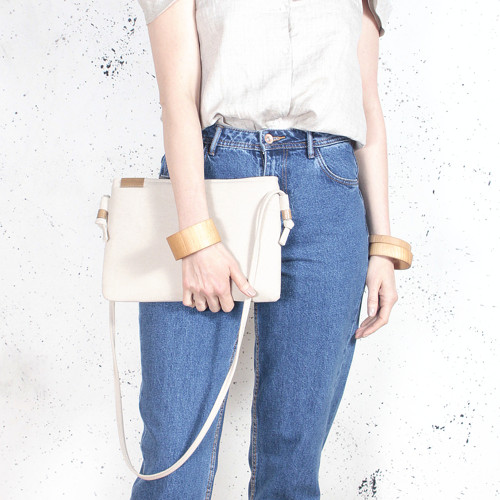 NODO BAG béžová bavlna — foto 3
