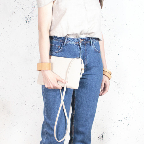 NODO BAG MINI béžová bavlna — foto 4