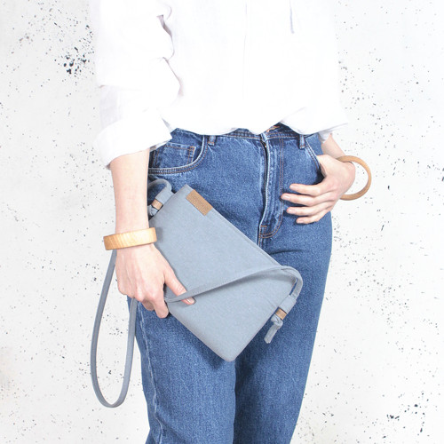 NODO BAG MINI modrá bavlna — foto 3