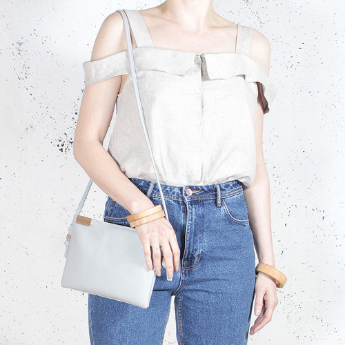 NODO BAG MINI světle šedá — foto 3