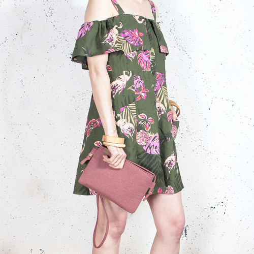 NODO BAG MINI růžová bavlna — foto 5