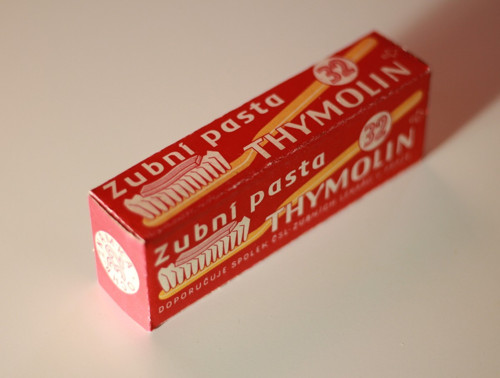 Zubí pasta THYMOLIN, papírová krabička — foto 2