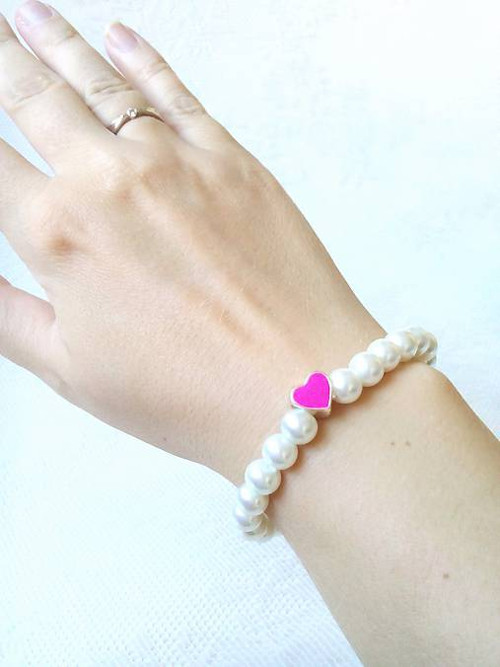 Fuchsia heart bracelet — foto 3