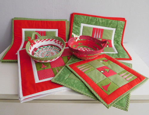 Vánoční patchwork - ošatka — foto 3