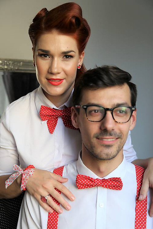 Karkulka set (red/small white polka dots) — foto 2