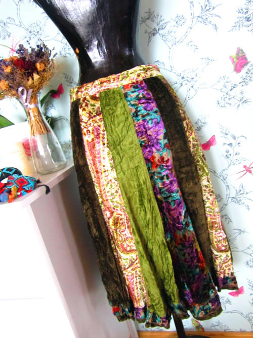 Sukně gypsy boho green — foto 3