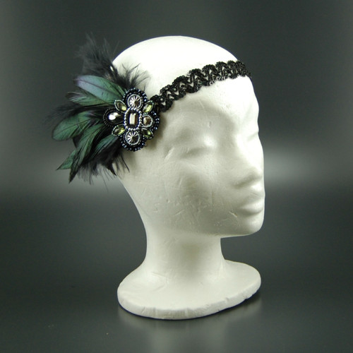 Great Gatsby Silver ... čelenka a brož — foto 2