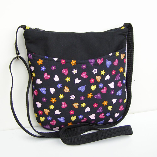 Černá crossbody kabelka malá — foto 2