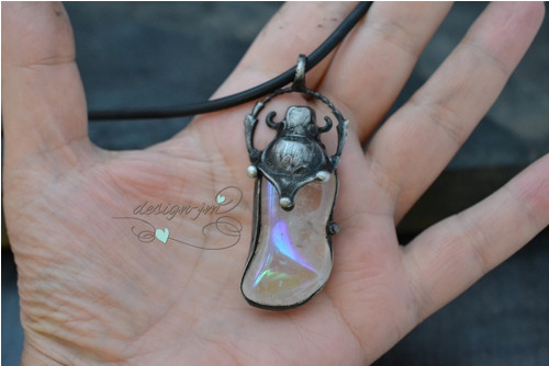 Scarabeus - křišťál aqua aura — foto 4