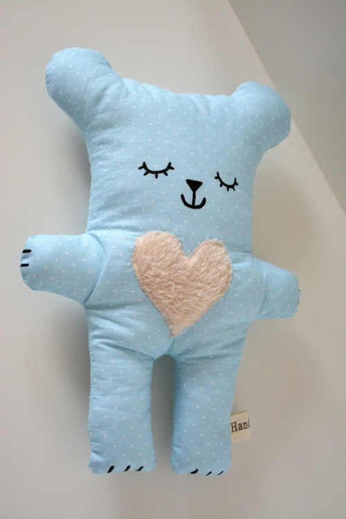 Wide Bubu Bear blue/white dots — foto 4
