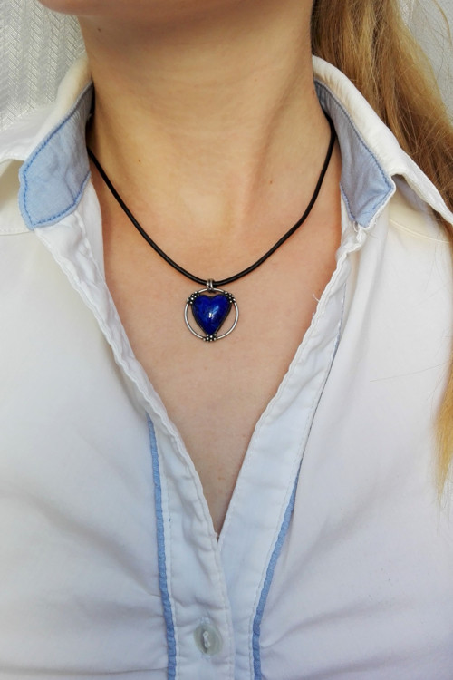 Srdcovka - lapis lazuli — foto 3