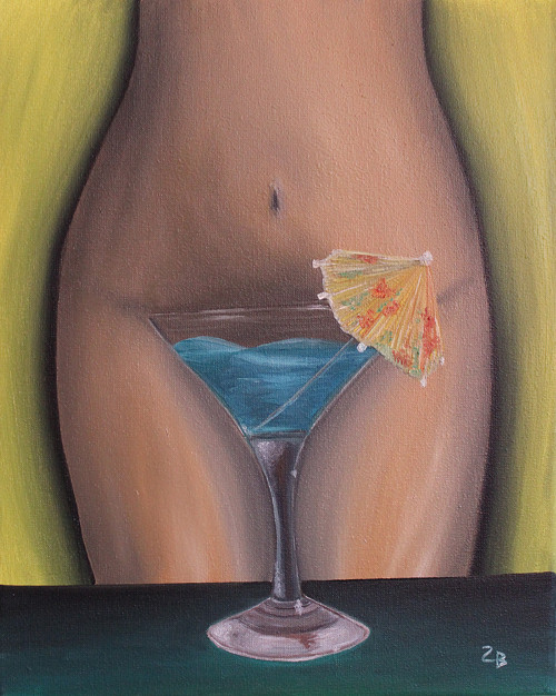 SOUBOR 2 OBRAZŮ "Drink", "Víno" olejomalba — foto 4