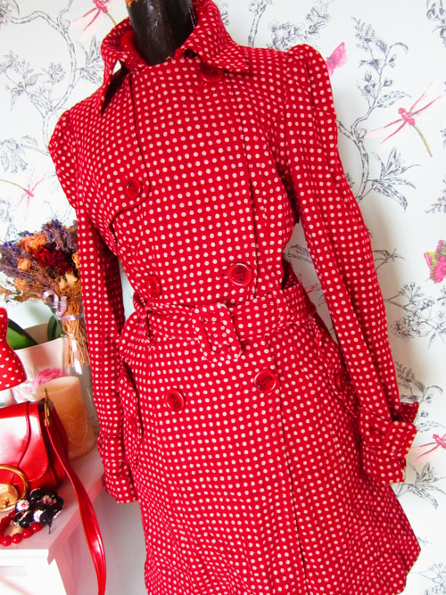 Kabátek chic retro dots — foto 3