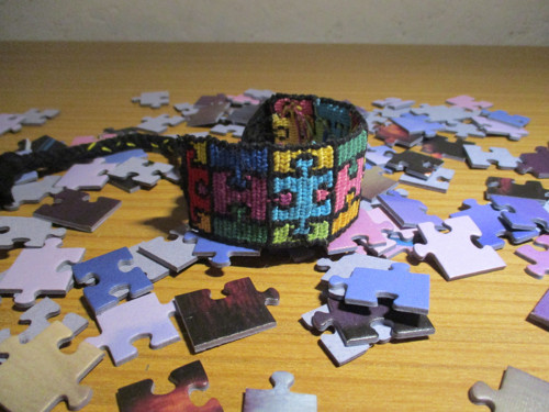 Náramek z bavlnek-puzzle — foto 4