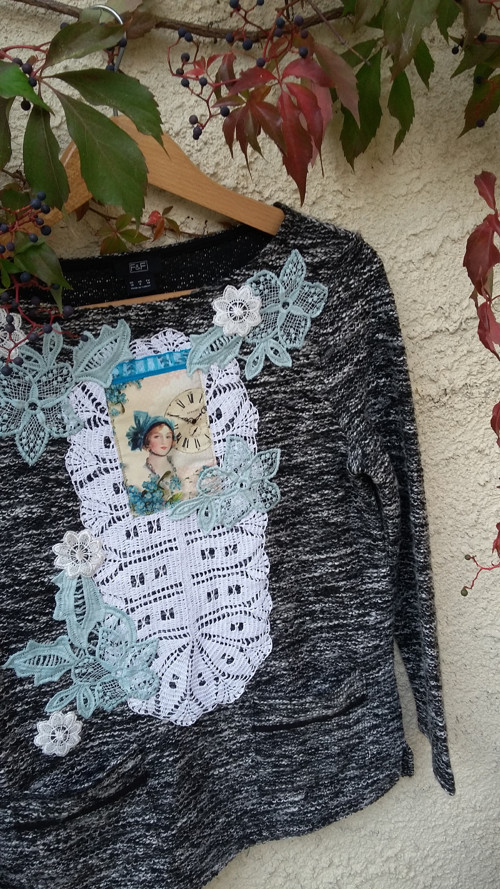 Svetr v "boho"stylu , vel.M — foto 2