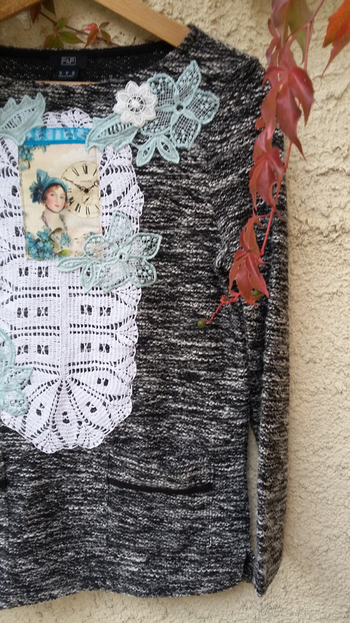 Svetr v "boho"stylu , vel.M — foto 4
