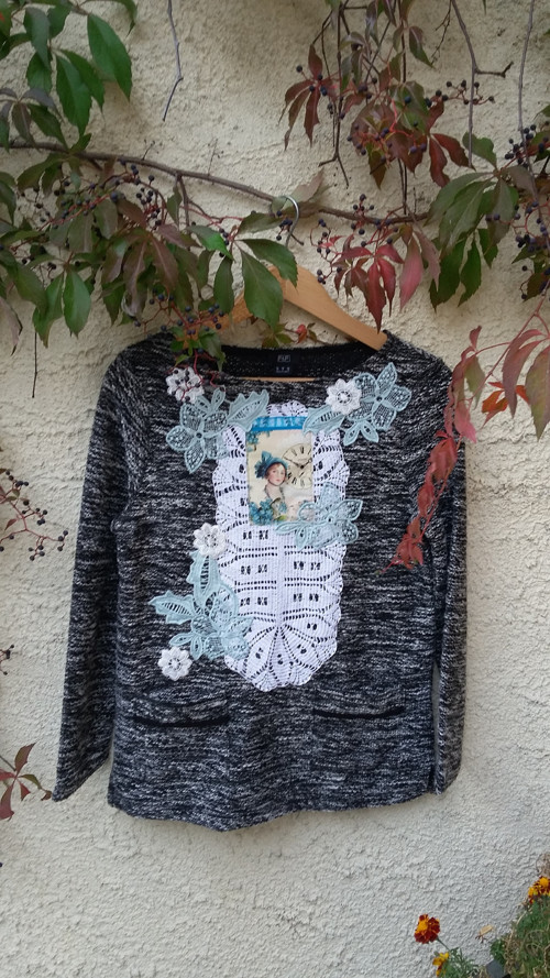 Svetr v "boho"stylu , vel.M — foto 5