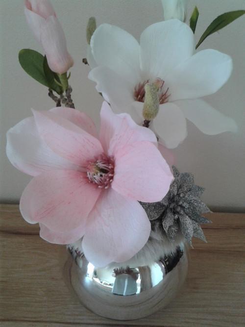 Vánoční aranžmá s magnolií — foto 2