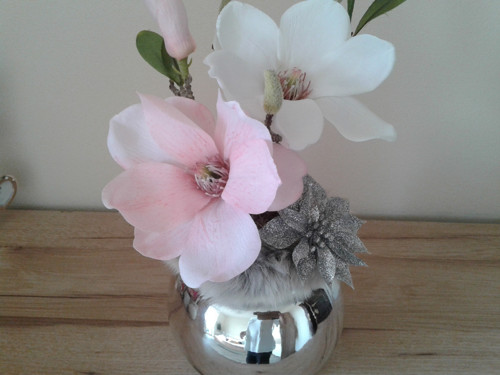 Vánoční aranžmá s magnolií — foto 3