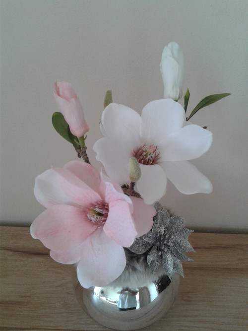 Vánoční aranžmá s magnolií — foto 4