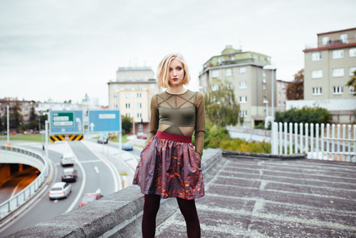 Áčková sukně Autumn Forrest — foto 6