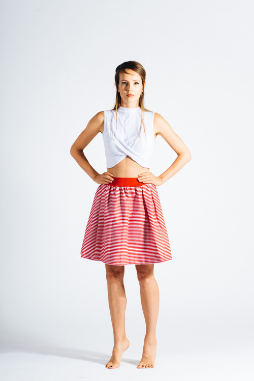 Áčková sukně Hello sailor red — foto 2
