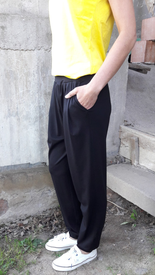 Dámské kalhoty se sklady — foto 2