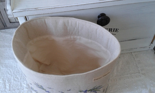 Látkový košík - levandulový — foto 3
