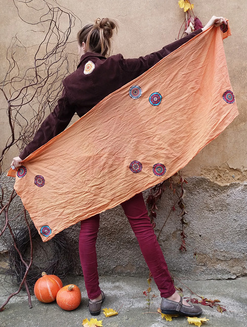 Organtínový Šál Lososový — foto 4