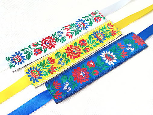 Slovak folklore bracelet (white) — foto 3