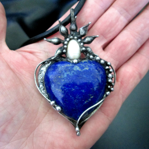 Lapis lazuli s perlou — foto 2