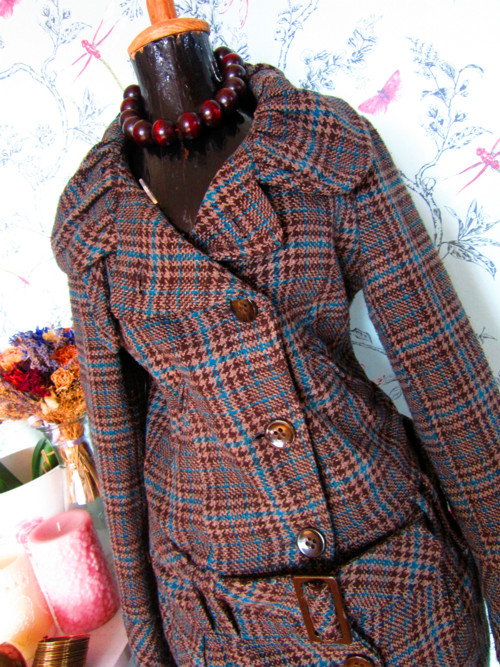 Kabátek tweed&káro — foto 3