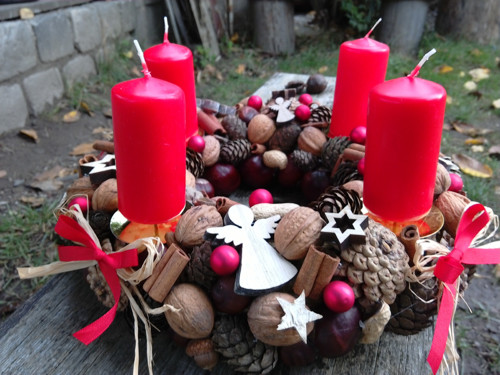 Advent přírodní s andílky — foto 3