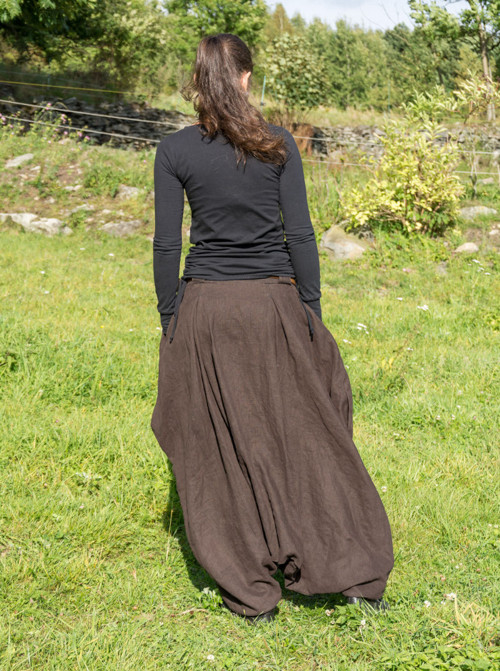 Lněné turky tm.hnědé — foto 3