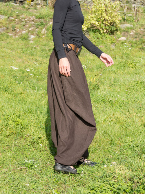 Lněné turky tm.hnědé — foto 5