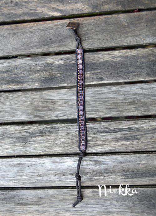 Lila náramek - silky cross — foto 3