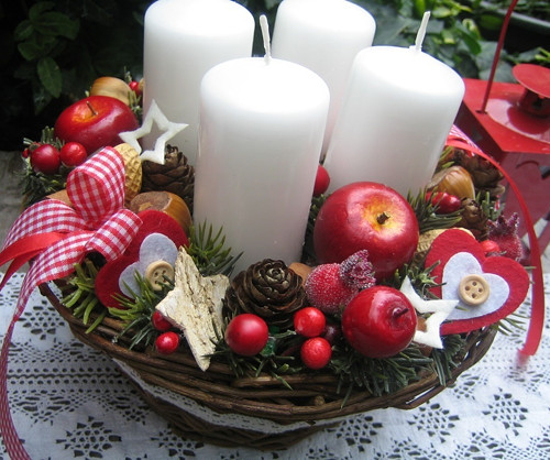 Adventní košíček v klasických barvách — foto 2