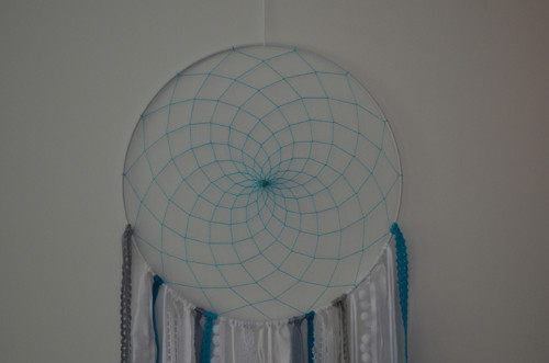 Lapač snů - modrobílý, 30cm — foto 2