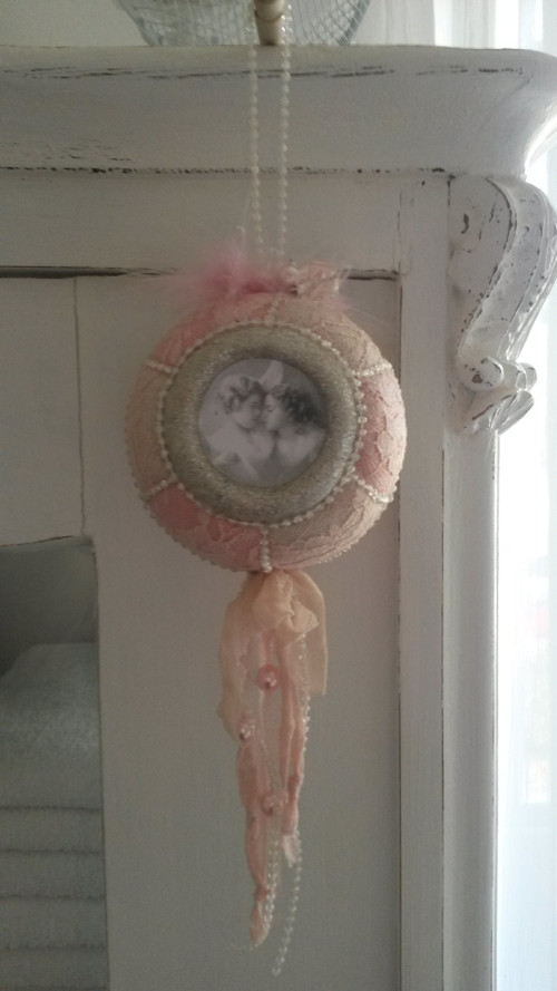 VINTAGE vánoční ozdoba průměr 11,5cm — foto 3