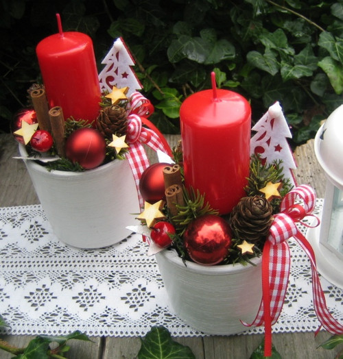 Vánoční svícny se stromečky — foto 2