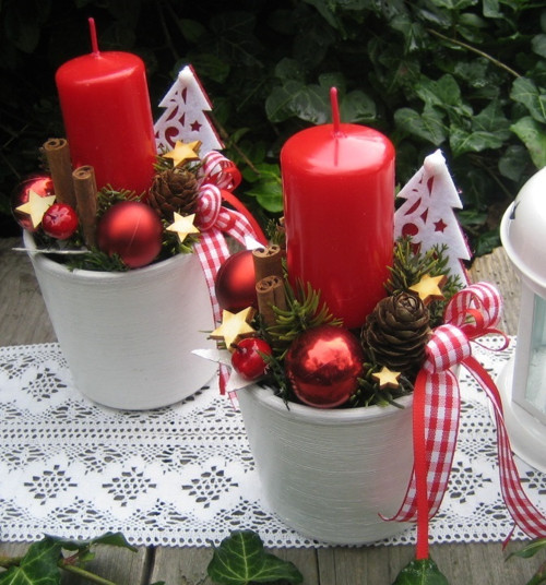 Vánoční svícny se stromečky — foto 3