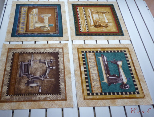 Šicí stroje - bavlněný panel — foto 2